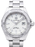Tag Heuer Aquaracer Automatic White Dial Silver Steel Strap Watch for Men - WAY2111.BA0928 Authentic Buy Shop Now