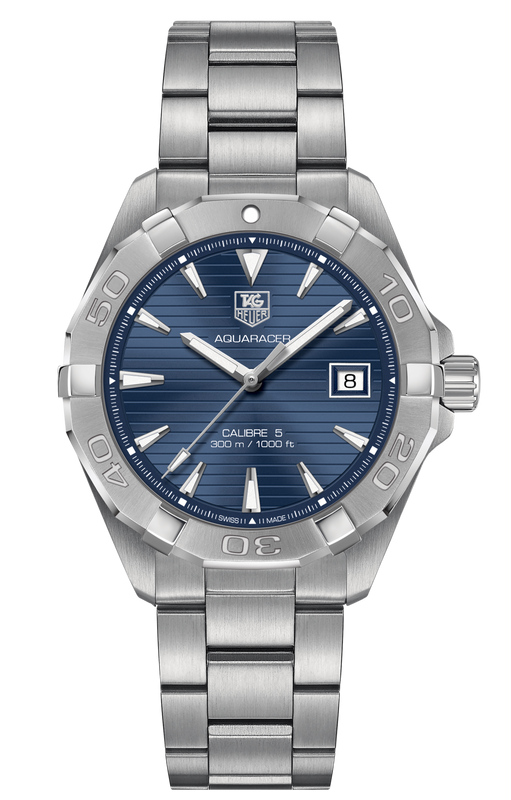 Tag Heuer Aquaracer Automatic Blue Dial Silver Steel Strap Watch for Men - WAY2112.BA0928 Authentic Buy Shop Now
