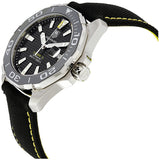 Tag Heuer Aquaracer Calibre 5 Automatic Black Dial Black Nylon Strap Watch for Men - WAY211A.FC6362 Authentic Buy Shop Now