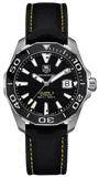 Tag Heuer Aquaracer Calibre 5 Automatic Black Dial Black Nylon Strap Watch for Men - WAY211A.FC6362 Authentic Buy Shop Now