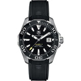 Tag Heuer Aquaracer Calibre 5 Automatic Black Dial Black Rubber Strap Watch for Men - WAY211A.FT6151 Authentic Buy Shop Now