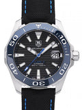 Tag Heuer Aquaracer Calibre 5 Automatic Black Dial Black Nylon Strap Watch for Men - WAY211B.FC6363 Authentic Buy Shop Now