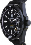 Tag Heuer Aquaracer Calibre 5 Automatic Black Dial Black Nylon Strap Watch for Men - WAY218A.FC6362 Authentic Buy Shop Now