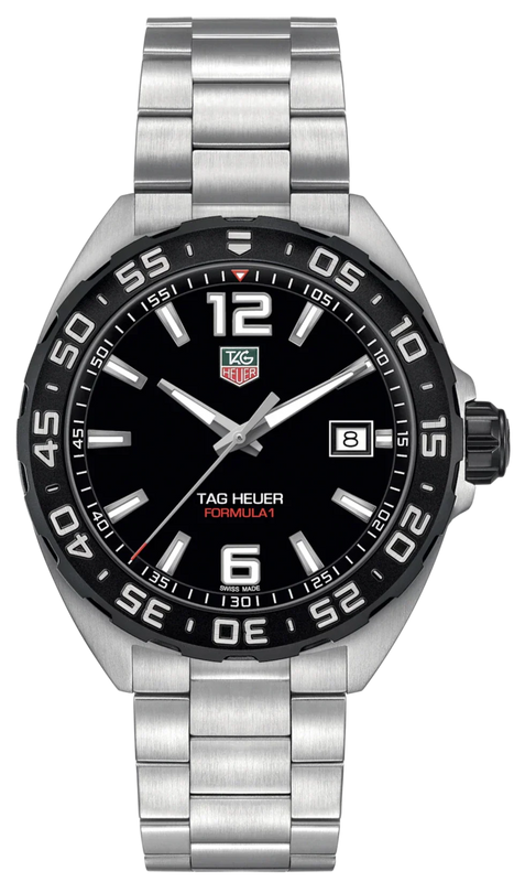 Tag Heuer Formula 1 Quartz Black Dial Silver Steel Strap Watch for Men - WAZ1110.BA0875 Authentic Buy Shop Now