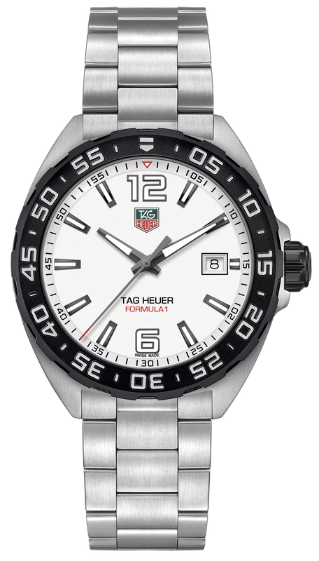 Tag Heuer Formula 1 White Dial Silver Steel Strap Watch for Men - WAZ1111.BA0875 Authentic Buy Shop Now