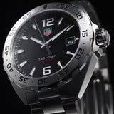 Tag Heuer Formula 1 Black Dial Silver Steel Strap Watch for Men - WAZ1112.BA0875 Authentic Buy Shop Now