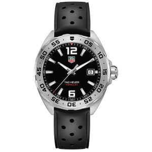 Tag Heuer Formula 1 Quartz Black Dial Black Rubber Strap Watch for Men - WAZ1112.FT8023 Authentic Buy Shop Now