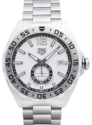 Tag Heuer Formula 1 Calibre 6 Automatic White Dial Silver Steel Strap Watch for Men - WAZ2013.BA0842 Authentic Buy Shop Now