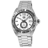 Tag Heuer Formula 1 Calibre 6 Automatic White Dial Silver Steel Strap Watch for Men - WAZ2013.BA0842 Authentic Buy Shop Now