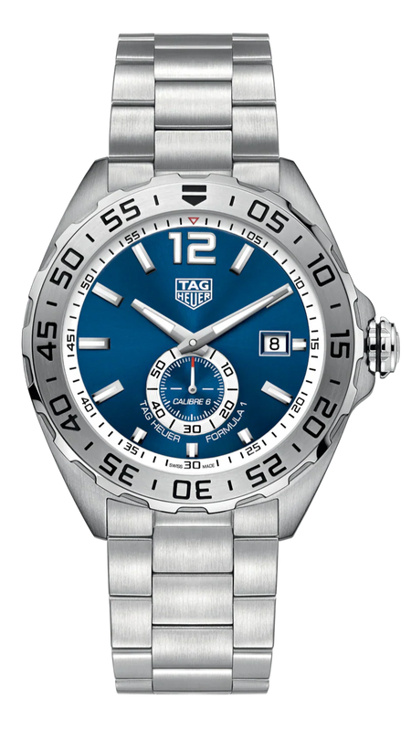 Tag Heuer Formula 1 Calibre 6 Automatic Blue Dial Silver Steel Strap Watch for Men - WAZ2014.BA0842 Authentic Buy Shop Now