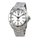 Tag Heuer Formula 1 Calibre 5 Automatic White Dial Silver Steel Strap Watch for Men - WAZ2114.BA0875 Authentic Buy Shop Now