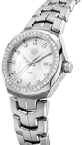 Tag Heuer Link Quartz Diamonds Mother of Pearl Dial Silver Steel Strap Watch for Women - WBC1316.BA0600 Authentic Buy Shop Now