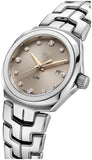 Tag Heuer Link Quartz Brown Dial Silver Steel Strap Watch for Women - WBC131E.BA0649 Authentic Buy Shop Now