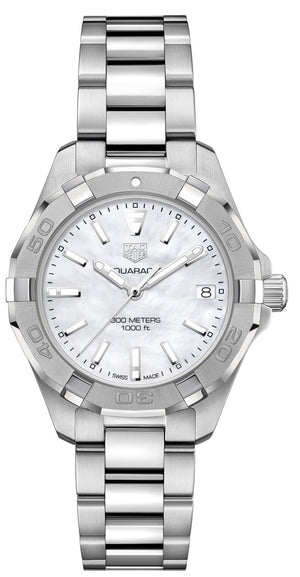 Tag Heuer Aquaracer White Mother of Pearl Dial Watch for Women - WBD1311.BA0740 Authentic Buy Shop Now