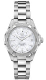 Tag Heuer Aquaracer White Mother of Pearl Dial Silver Steel Strap Watch for Women - WBD1311.BA0740 Authentic Buy Shop Now