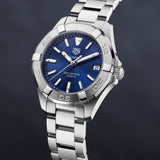 Tag Heuer Aquaracer Quartz Blue Dial Silver Steel Strap Watch for Women - WBD1312.BA0740 Authentic Buy Shop Now