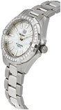 Tag Heuer Aquaracer Diamonds Mother of Pearl Dial Silver Steel Strap Watch for Women - WBD1313.BA0740 Authentic Buy Shop Now