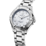 Tag Heuer Aquaracer Diamonds White Mother of Pearl Dial Silver Steel Strap Watch for Women - WBD1314.BA0740 Authentic Buy Shop Now