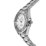 Tag Heuer Aquaracer Diamonds White Mother of Pearl Dial Silver Steel Strap Watch for Women - WBD1314.BA0740 Authentic Buy Shop Now