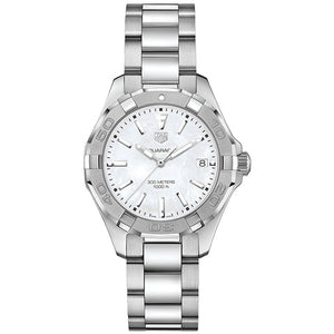 Tag Heuer Aquaracer Mother of Pearl Dial Silver Steel Strap Watch for Women - WBD131A.BA0748 Authentic Buy Shop Now
