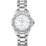 Tag Heuer Aquaracer Mother of Pearl Dial Silver Steel Strap Watch for Women - WBD131A.BA0748 Authentic Buy Shop Now