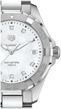 Tag Heuer Aquaracer Diamonds Mother of Pearl Dial Silver Steel Strap Watch for Women - WBD131B.BA0748 Authentic Buy Shop Now