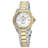 Tag Heuer Aquaracer White Mother of Pearl Dial Two Tone Steel Strap Watch for Women - WBD1322.BB0320 Authentic Buy Shop Now