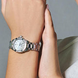 Tag Heuer Aquaracer Diamonds Mother of Pearl White Dial Silver Steel Strap Watch for Women - WBD1413.BA0741 Authentic Buy Shop Now