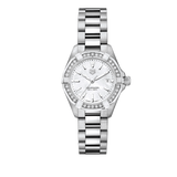 Tag Heuer Aquaracer Diamonds Mother of Pearl White Dial Silver Steel Strap Watch for Women - WBD1413.BA0741 Authentic Buy Shop Now