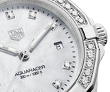 Tag Heuer Aquaracer Diamonds Mother of Pearl White Dial Silver Steel Strap Watch for Women - WBD1415.BA0741 Authentic Buy Shop Now