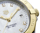 Tag Heuer Aquaracer Diamonds Mother of Pearl Dial Two Tone Steel Strap Watch for Men - WBD1422.BB0321 Authentic Buy Shop Now