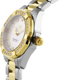 Tag Heuer Aquaracer Quartz Diamonds Mother of Pearl Dial Two Tone Steel Strap Watch for Women - WBD1423.BB0321 Authentic Buy Shop Now