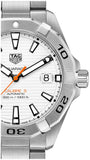 Tag Heuer Aquaracer Automatic White Dial Silver Steel Strap Watch for Men - WBD2111.BA0928 Authentic Buy Shop Now