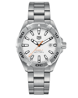 Tag Heuer Aquaracer Automatic White Dial Silver Steel Strap Watch for Men - WBD2111.BA0928 Authentic Buy Shop Now
