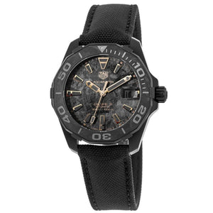Tag Heuer Aquaracer Calibre 5 Black NATO Strap Carbon Dial Watch for Men - WBD218A.FC6445 Authentic Buy Shop Now