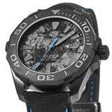 Tag Heuer Aquaracer Calibre 5 Black Nylon Strap Carbon Dial Watch for Men - WBD218C.FC6447 Authentic Buy Shop Now