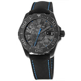 Tag Heuer Aquaracer Calibre 5 Black Nylon Strap Carbon Dial Watch for Men - WBD218C.FC6447 Authentic Buy Shop Now