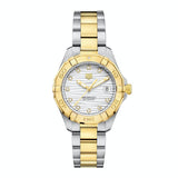 Tag Heuer Aquaracer Automatic Diamonds Silver Dial Two Tone Steel Strap Watch for Women - WBD2321.BB0320 Authentic Buy Shop Now