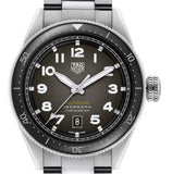 Tag Heuer Autavia Automatic Grey Dial Silver Steel Strap Watch for Men - WBE5114.EB0173 Authentic Buy Shop Now