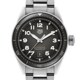 Tag Heuer Autavia Automatic Grey Dial Silver Steel Strap Watch for Men - WBE5114.EB0173 Authentic Buy Shop Now