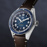 Tag Heuer Autavia Calibre 5 Automatic Blue Dial Brown Leather Strap Watch for Men - WBE5116.FC8266 Authentic Buy Shop Now