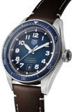 Tag Heuer Autavia Calibre 5 Automatic Blue Dial Brown Leather Strap Watch for Men - WBE5116.FC8266 Authentic Buy Shop Now
