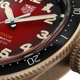 Tag Heuer Autavia Maroon Dial Watch for Men - WBE5193.FC8300 Authentic Buy Shop Now