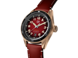 Tag Heuer Autavia Calibre 5 Chinese New Year Maroon Dial Maroon Leather Strap Watch for Men - WBE5193.FC8300 Authentic Buy Shop Now