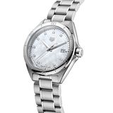 Tag Heuer Formula 1 White Mother of Pearl Dial Silver Steel Strap Watch for Women - WBJ1319.BA0666 Authentic Buy Shop Now