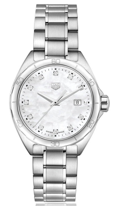 Tag Heuer Formula 1 White Mother of Pearl Dial Silver Steel Strap Watch for Women - WBJ1319.BA0666 Authentic Buy Shop Now