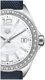 Tag Heuer Formula 1 Quartz Diamonds Mother of Pearl Dial Blue Leather Strap Watch for Women - WBJ131A.FC8251 Authentic Buy Shop Now