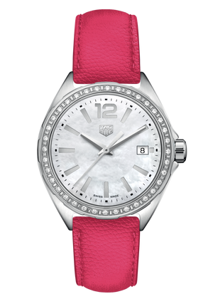 Tag Heuer Formula 1 Quartz Mother of Pearl Dial Pink Leather Strap Watch for Women - WBJ131A.FC8252 Authentic Buy Shop Now
