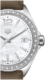 Tag Heuer Formula 1 Quartz Mother of Pearl Dial Brown Leather Strap Watch for Women - WBJ131A.FC8255 Authentic Buy Shop Now