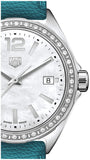 Tag Heuer Formula 1 Quartz Diamonds Mother of Pearl Dial Blue Leather Strap Watch for Women - WBJ131A.FC8256 Authentic Buy Shop Now